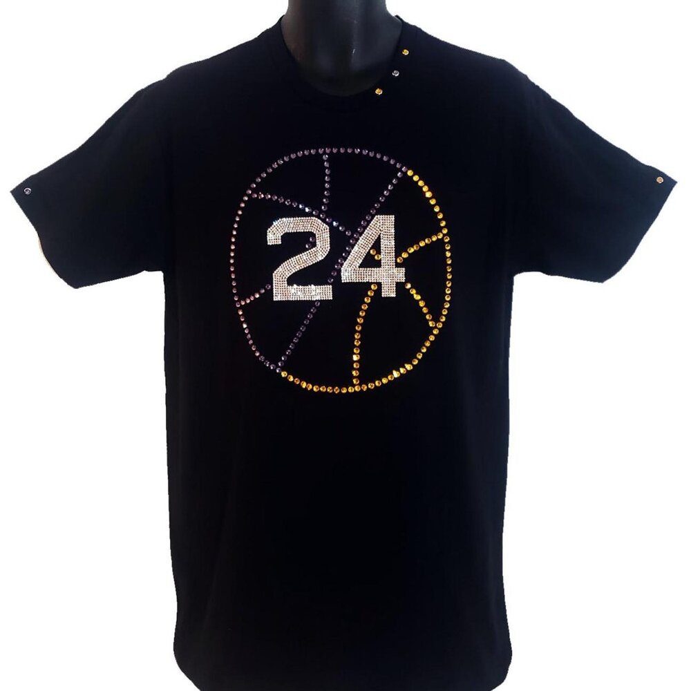 24 for Ever Men's Black Crew Tee